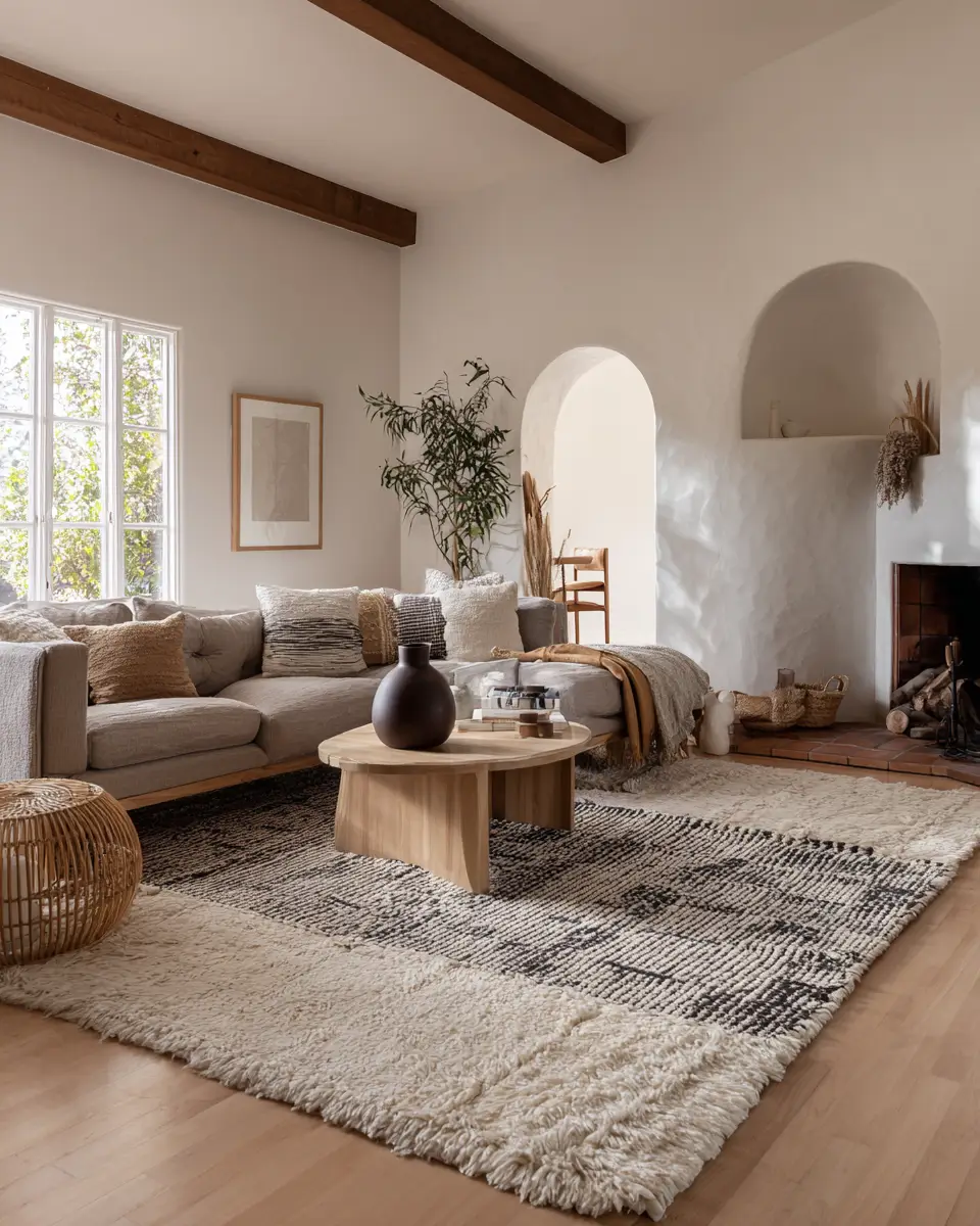 Warm Wood Scandinavian Living Room Decor Ideas