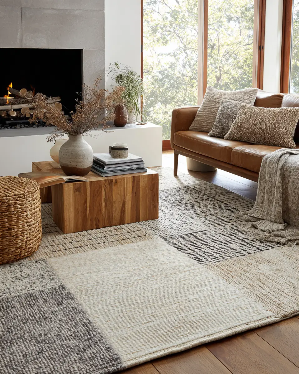 Warm Wood Scandinavian Living Room Decor Ideas