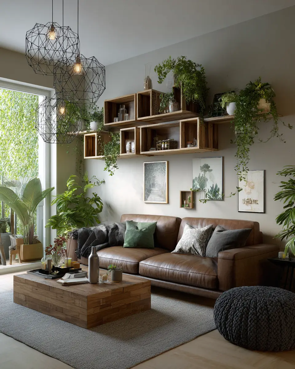 Warm Wood Scandinavian Living Room Decor Ideas