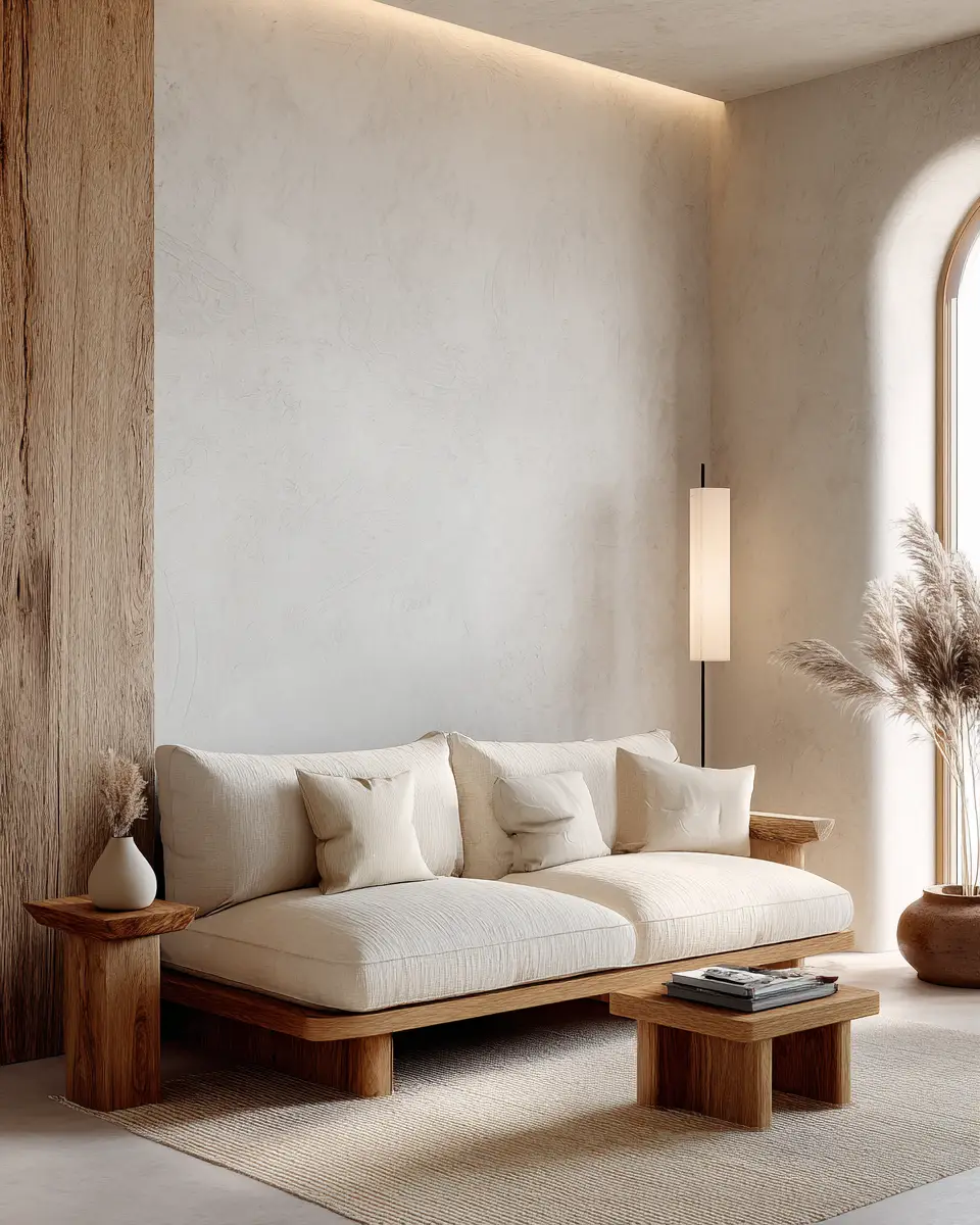 Warm Wood Scandinavian Living Room Decor Ideas