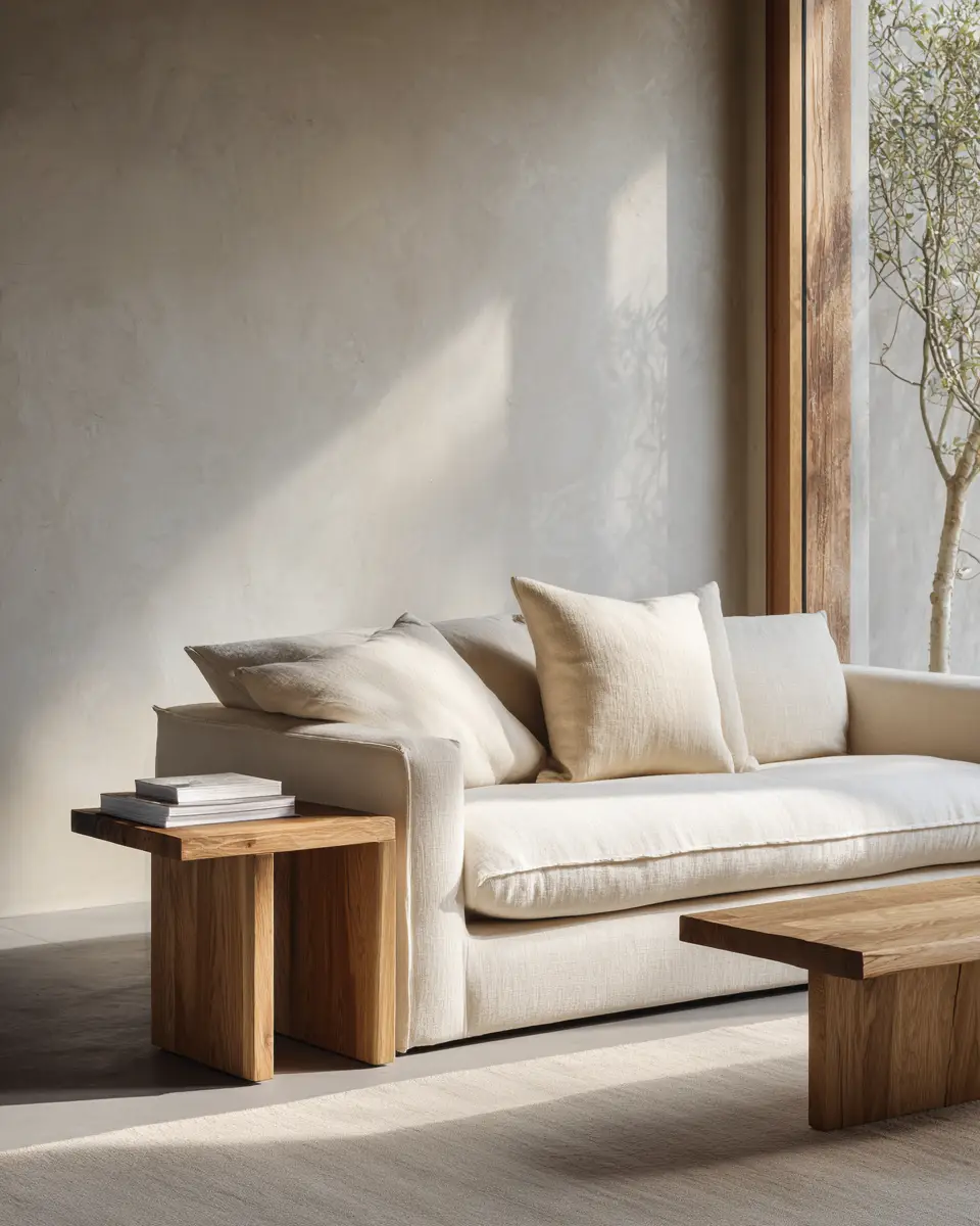 Warm Wood Scandinavian Living Room Decor Ideas