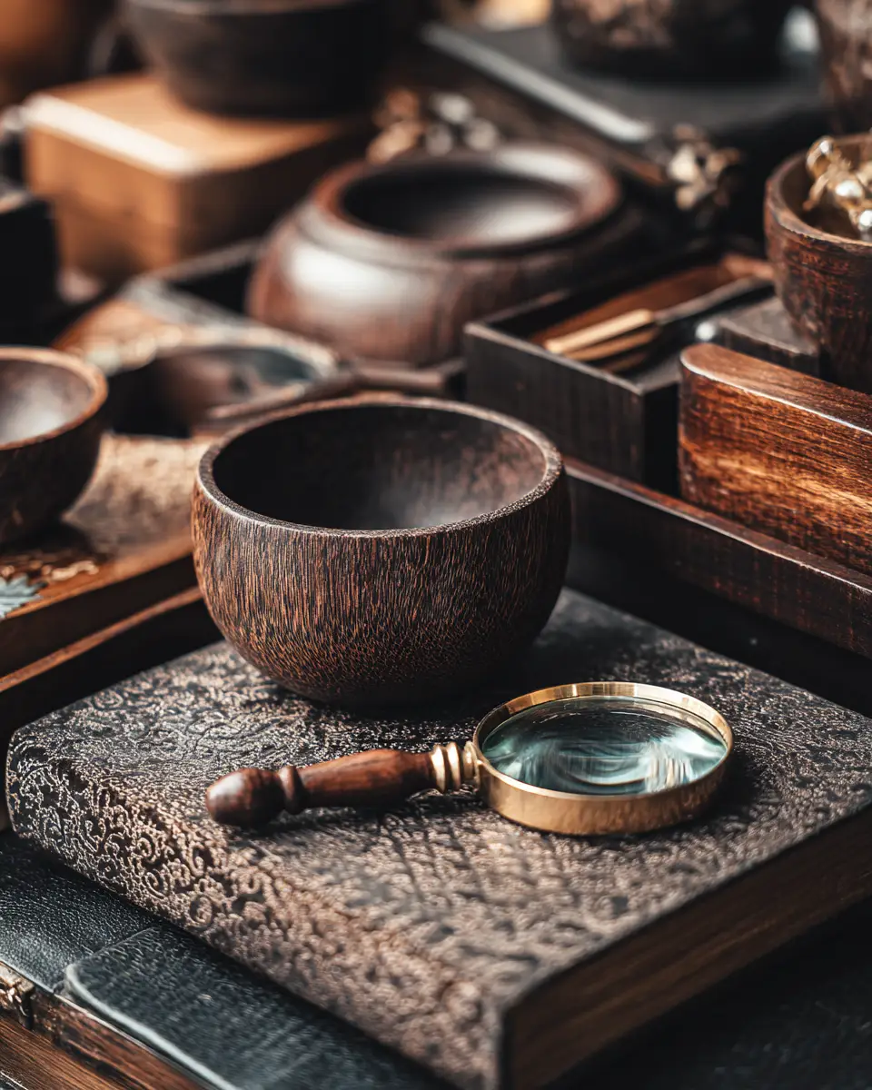 Warm Wood Vintage Home Office Decor Ideas - Featured