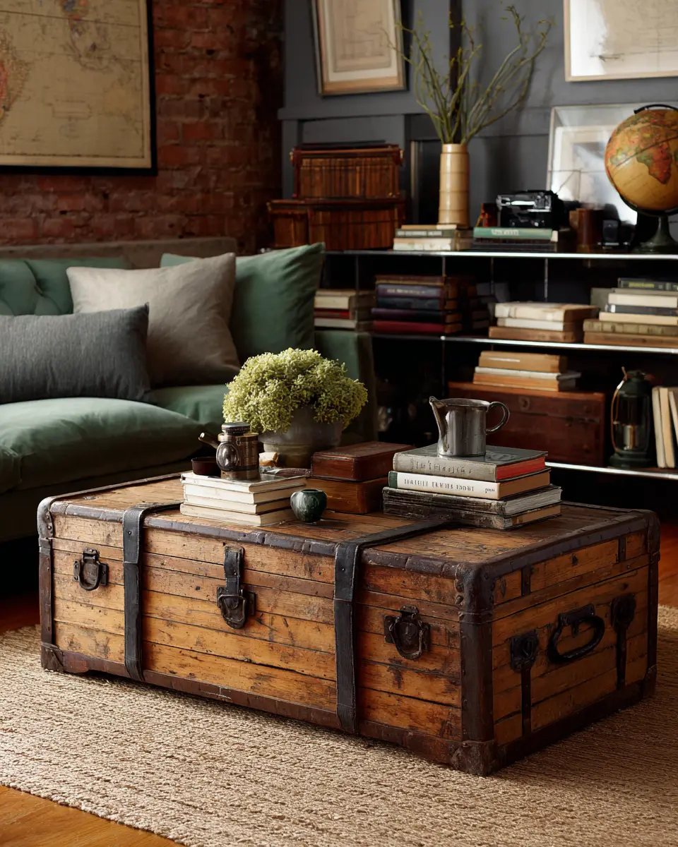 Warm Wood Vintage Home Office Decor Ideas