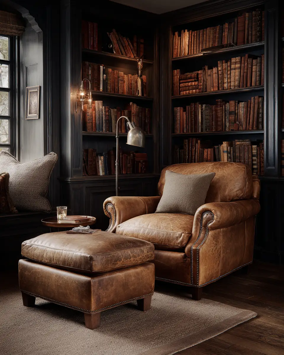 Warm Wood Vintage Home Office Decor Ideas