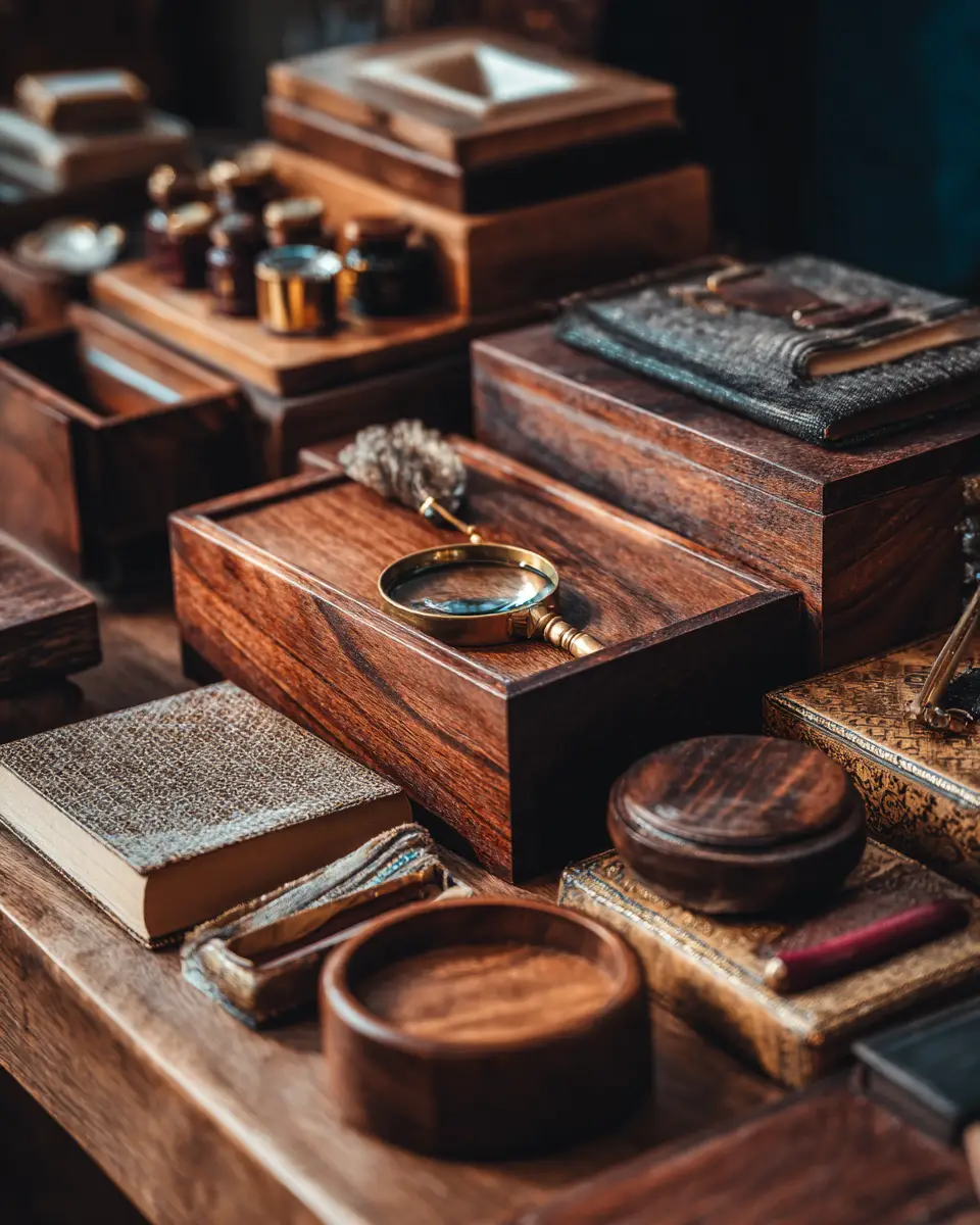 Warm Wood Vintage Home Office Decor Ideas