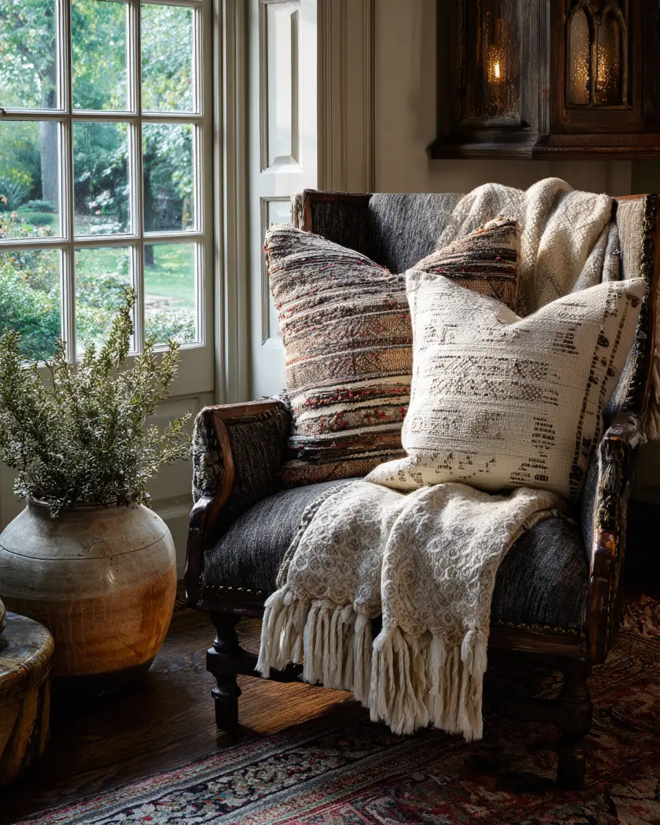 Warm Wood Vintage Home Office Decor Ideas