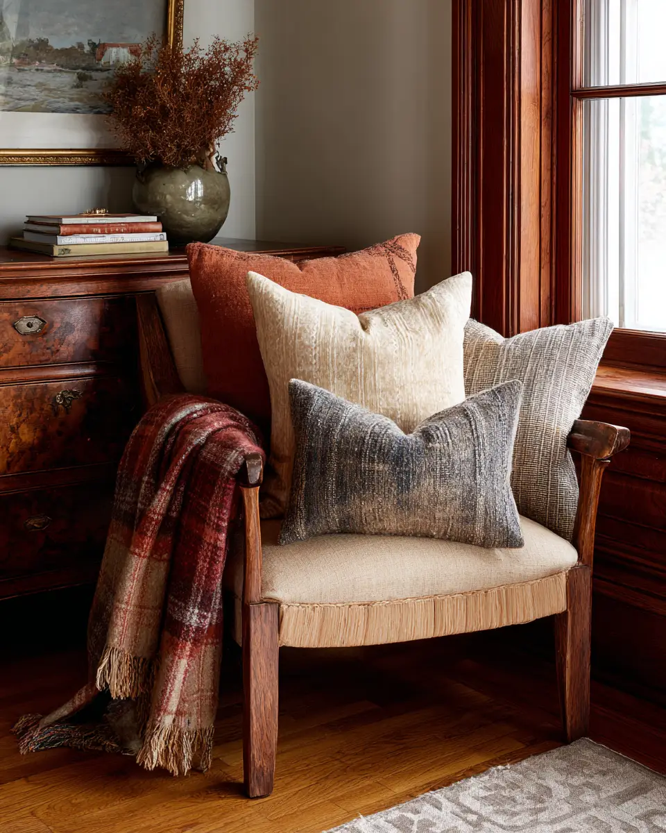 Warm Wood Vintage Home Office Decor Ideas