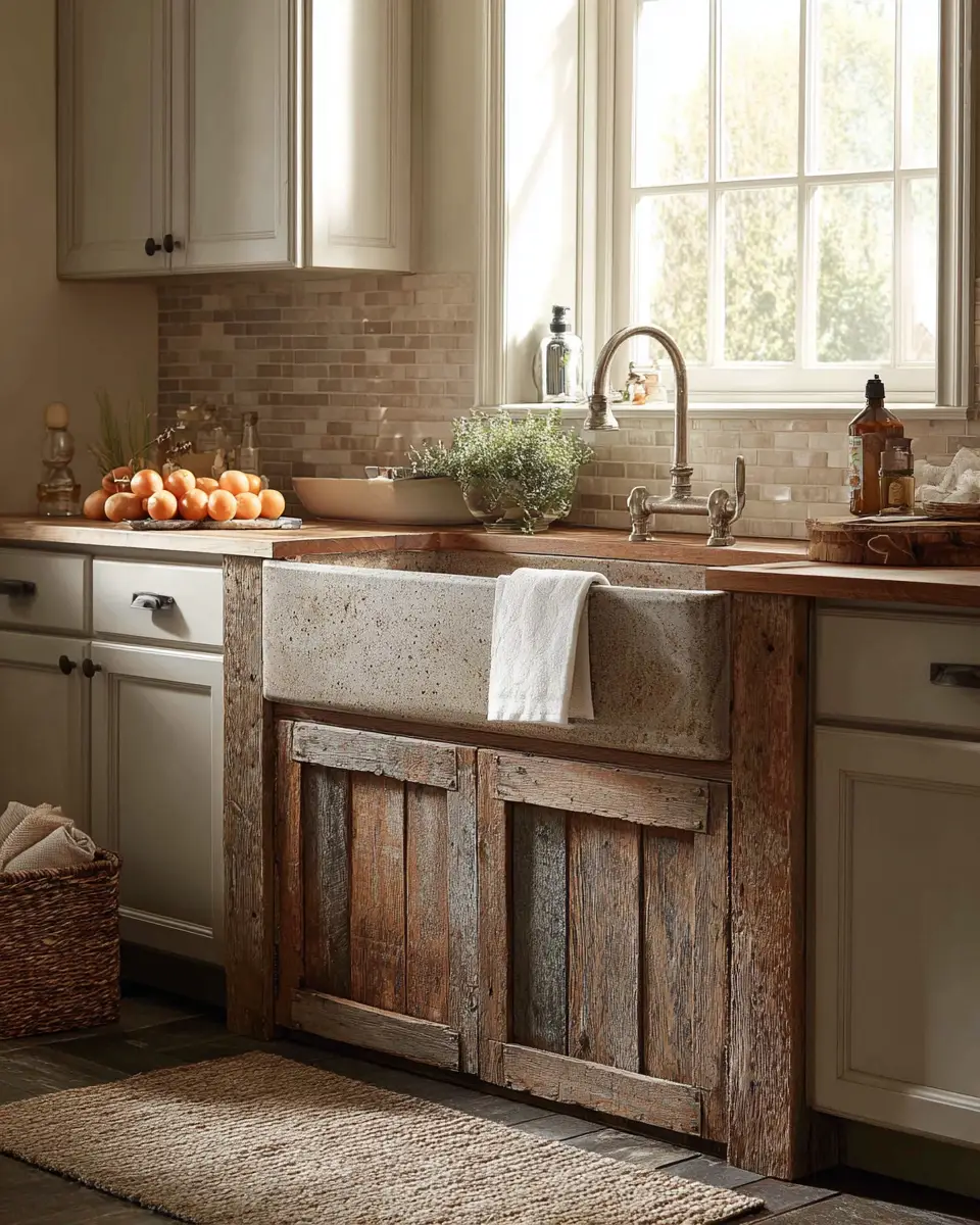 Warm Wood Vintage Laundry Room Decor Ideas