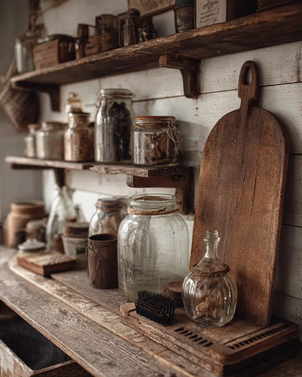 Warm Wood Vintage Laundry Room Decor Ideas