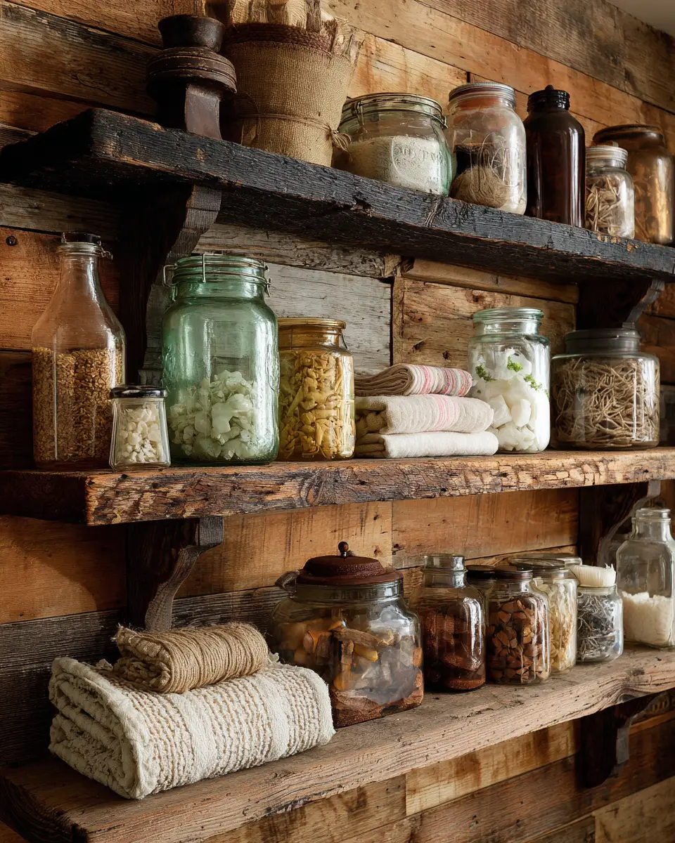 Warm Wood Vintage Laundry Room Decor Ideas