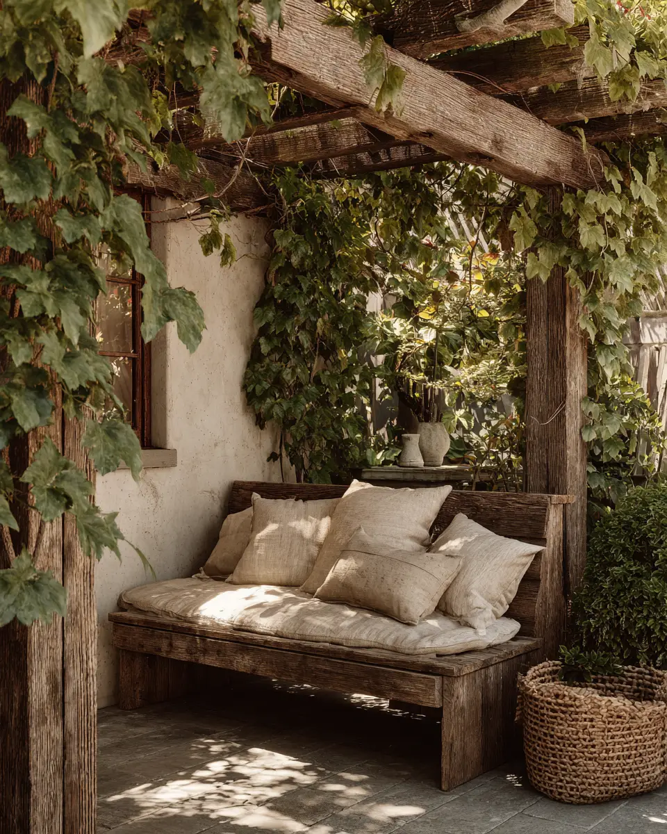 Warm Wood Vintage Patio Decor Ideas