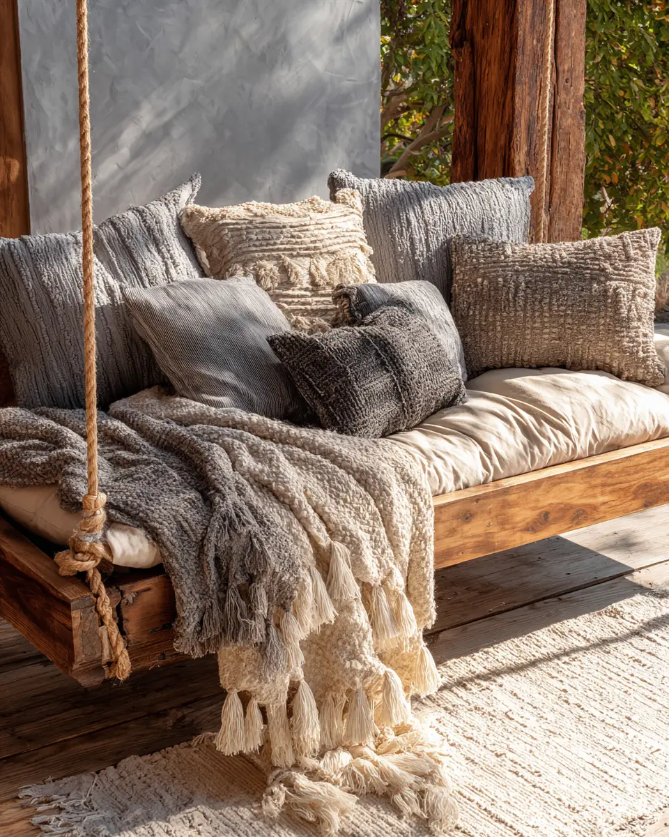 Warm Wood Vintage Patio Decor Ideas