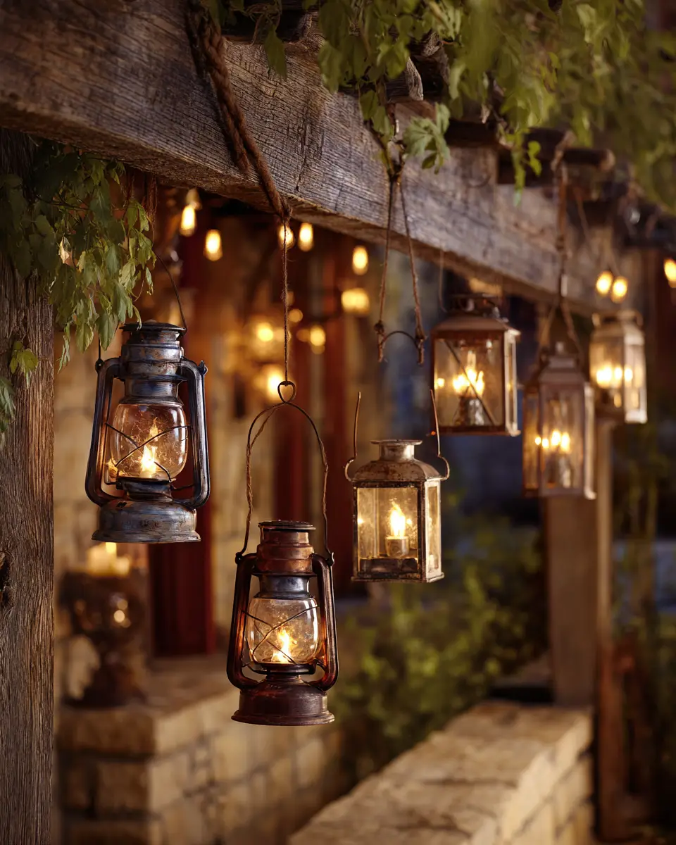 Warm Wood Vintage Patio Decor Ideas