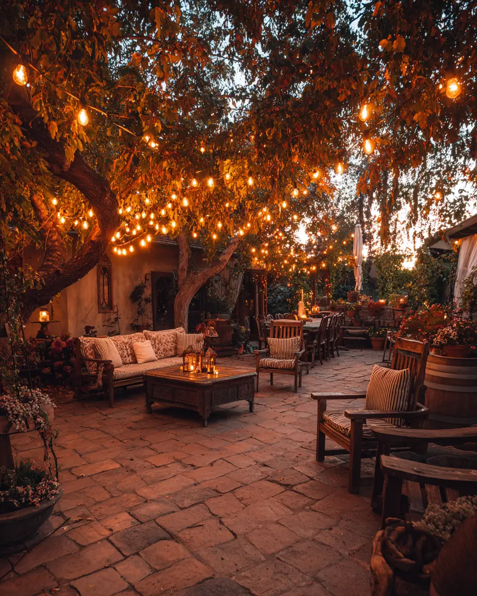 Warm Wood Vintage Patio Decor Ideas