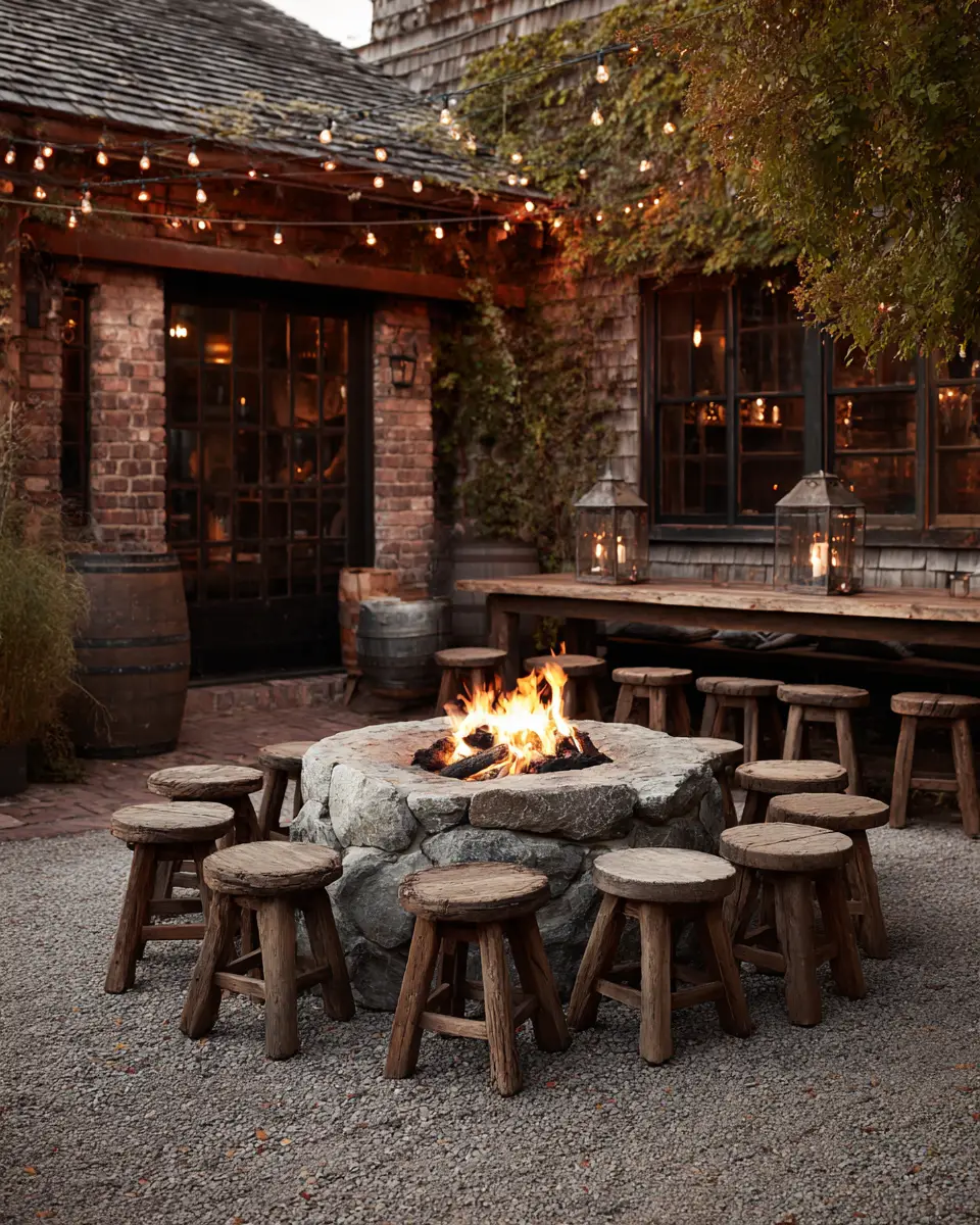 Warm Wood Vintage Patio Decor Ideas