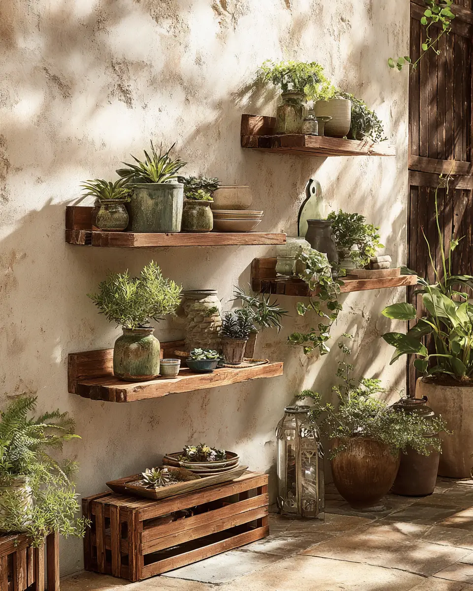 Warm Wood Vintage Patio Decor Ideas