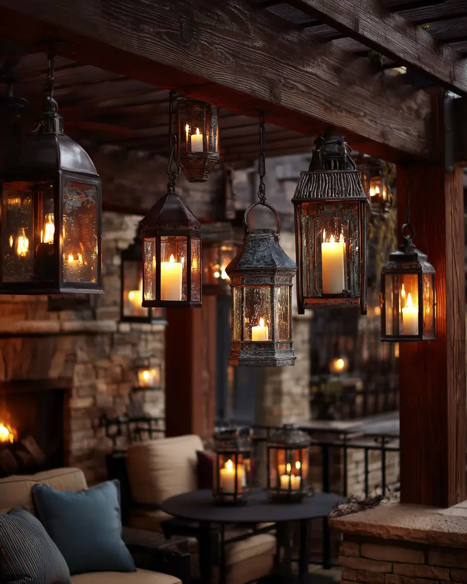 Warm Wood Vintage Patio Decor Ideas