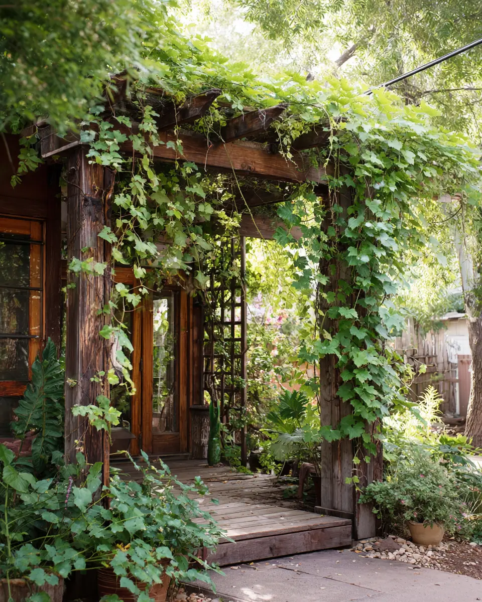 Warm Wood Vintage Patio Decor Ideas