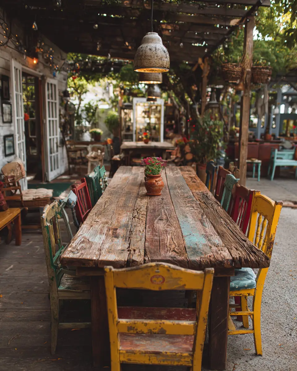 Warm Wood Vintage Patio Decor Ideas