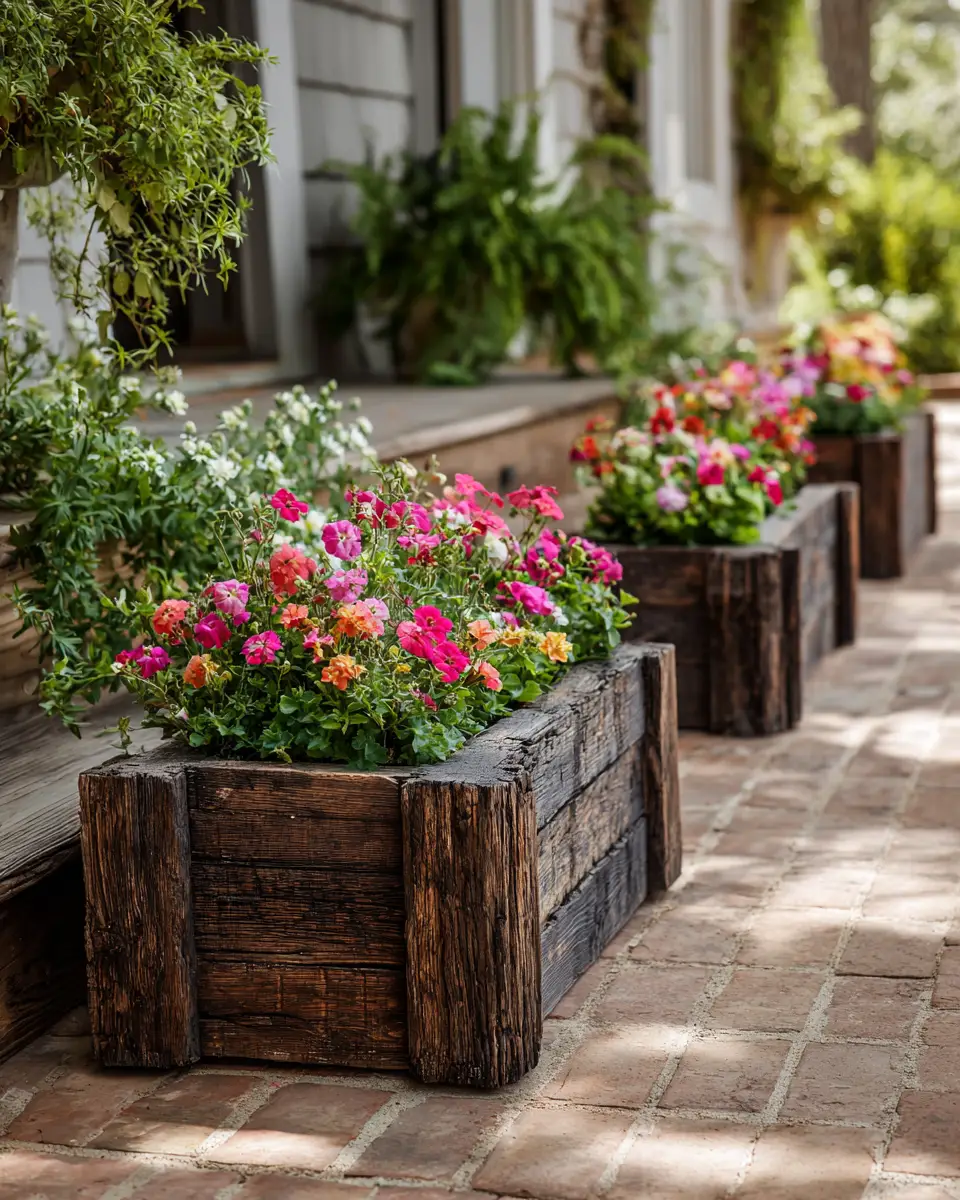 Warm Wood Vintage Patio Decor Ideas