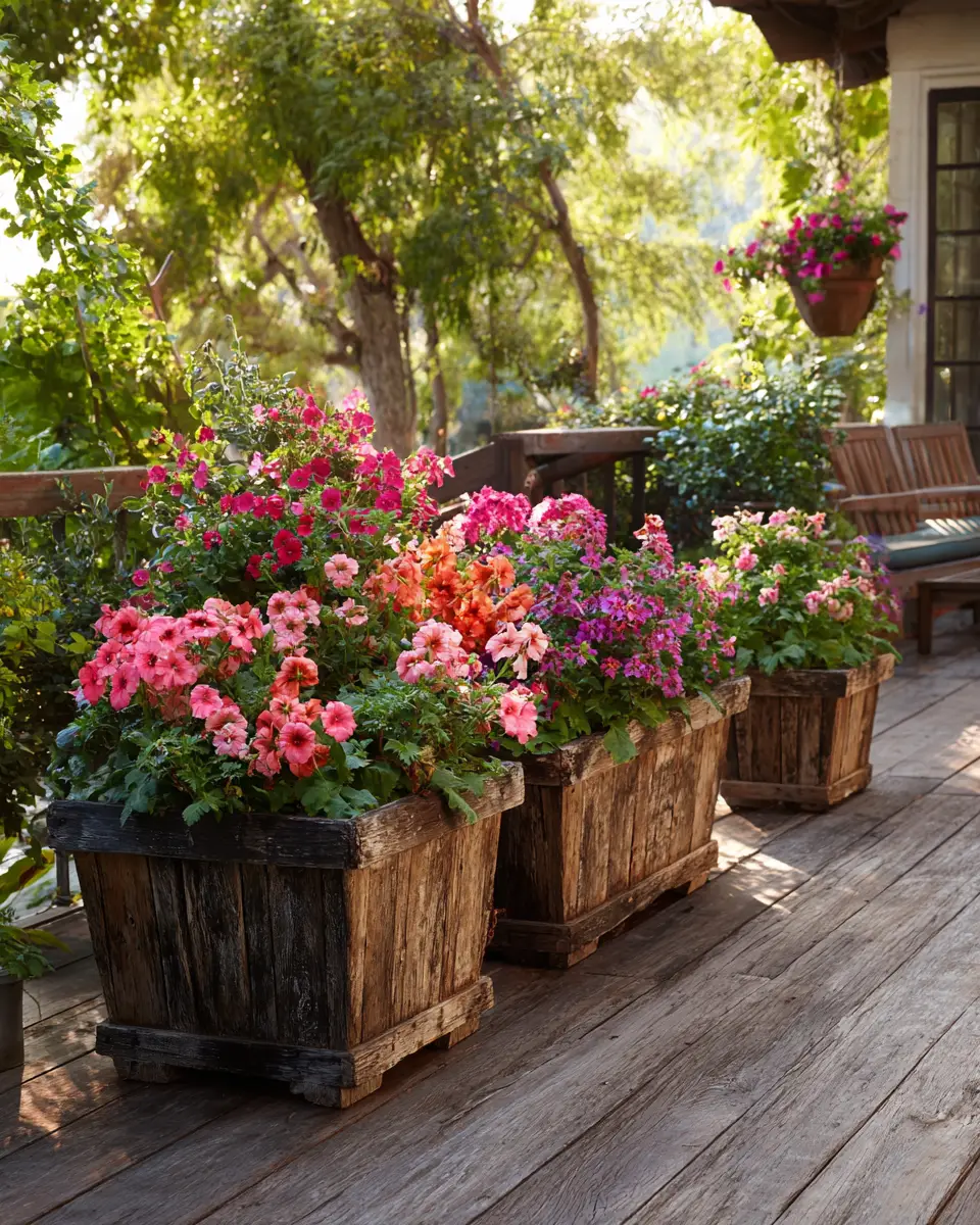 Warm Wood Vintage Patio Decor Ideas