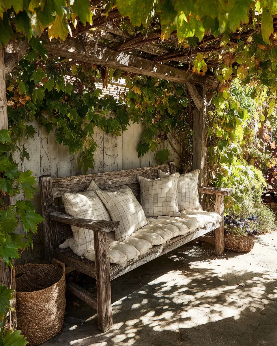 Warm Wood Vintage Patio Decor Ideas