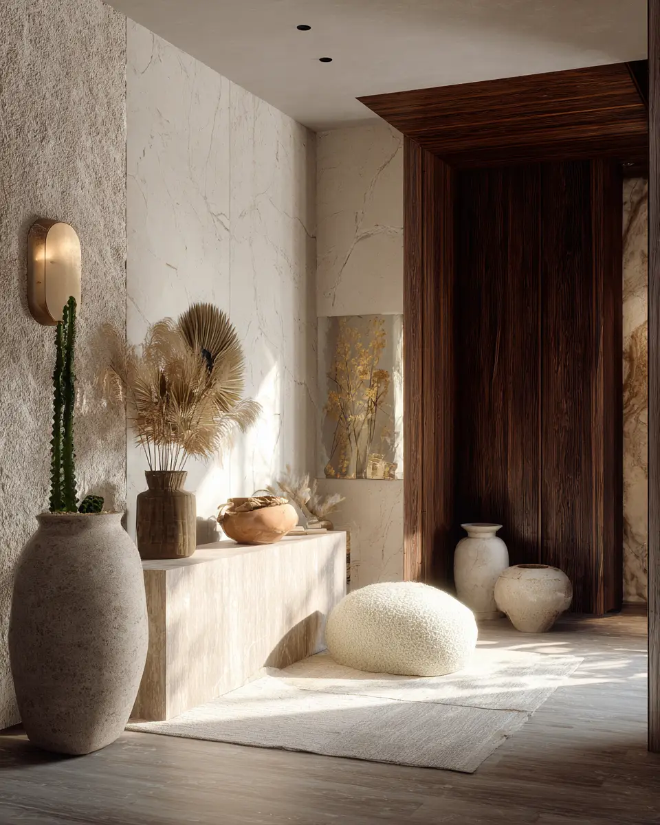 Warm Zen Entryway Decor Ideas
