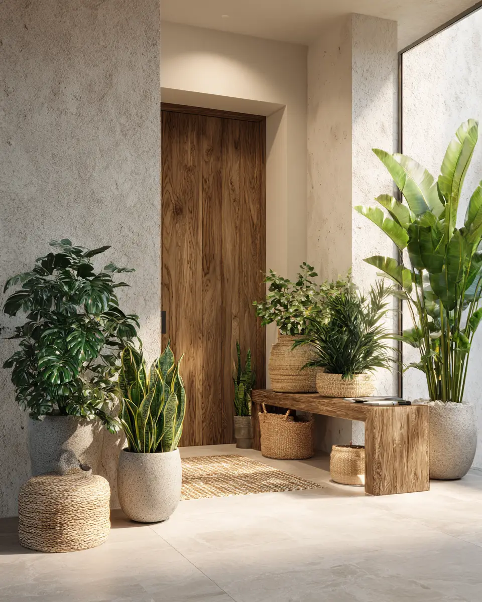 Warm Zen Entryway Decor Ideas