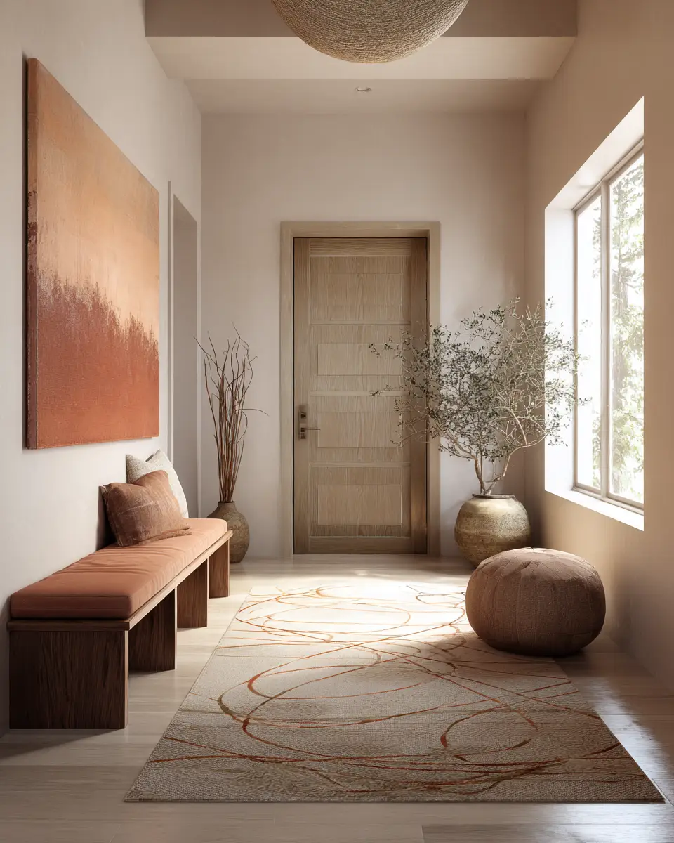 Warm Zen Entryway Decor Ideas