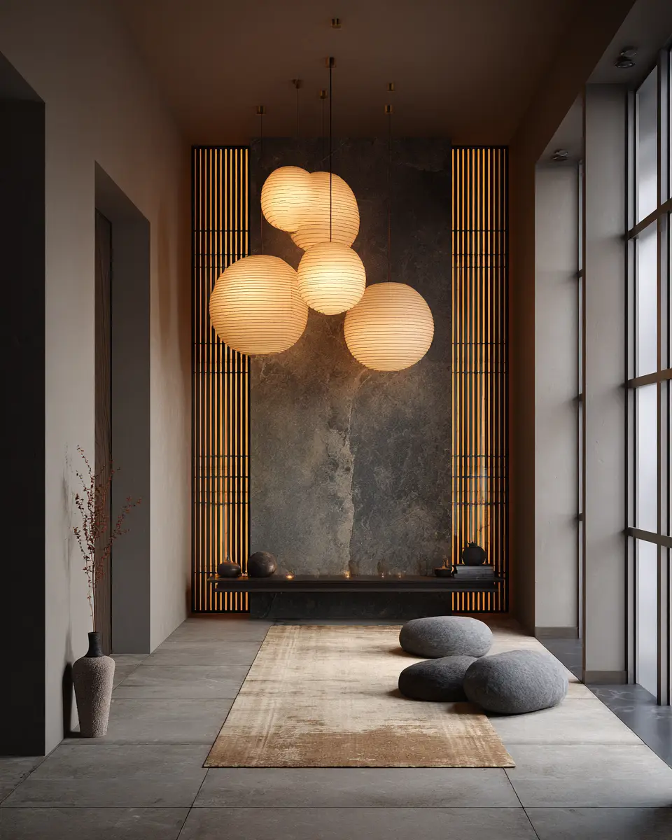 Warm Zen Entryway Decor Ideas