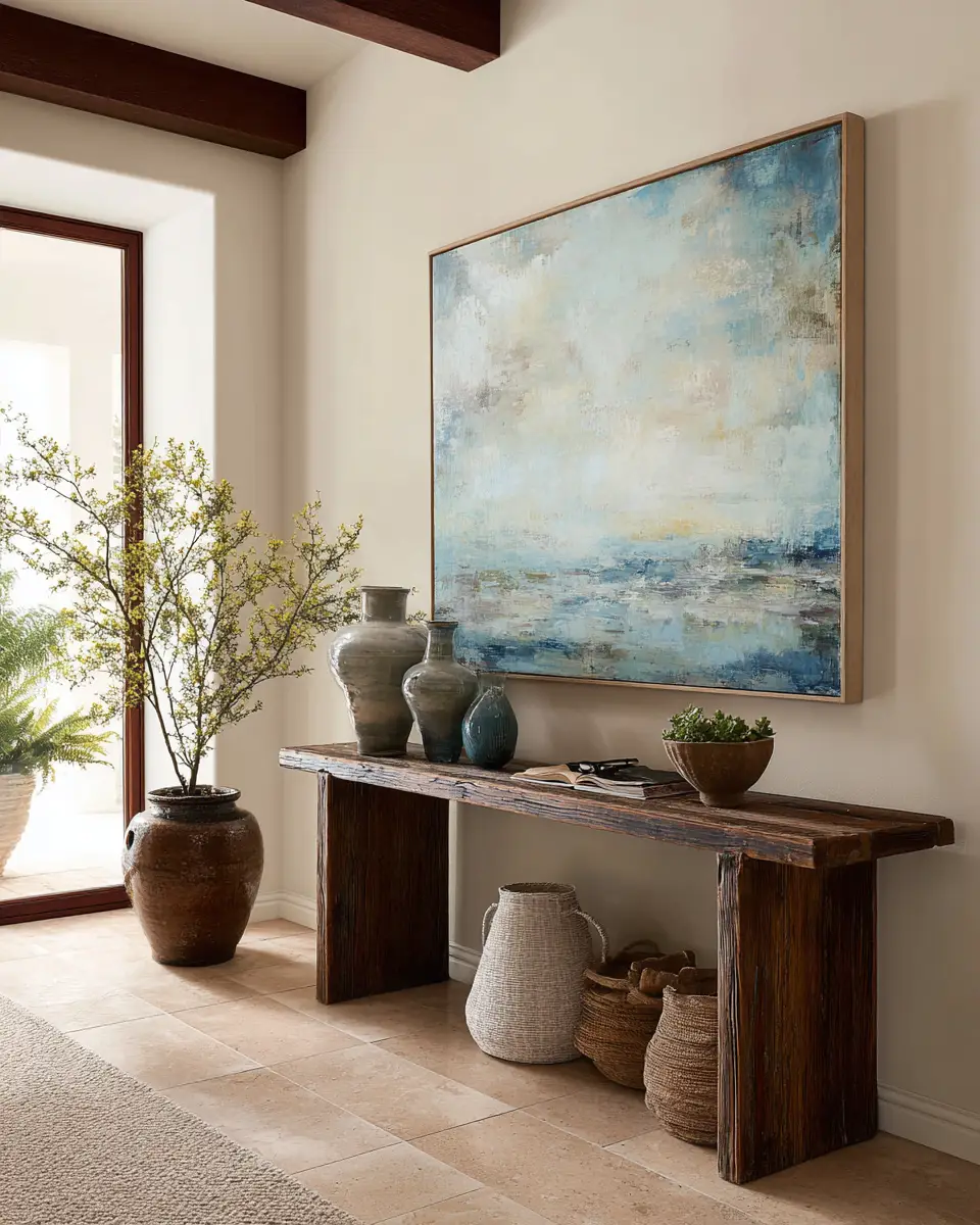 Warm Zen Entryway Decor Ideas