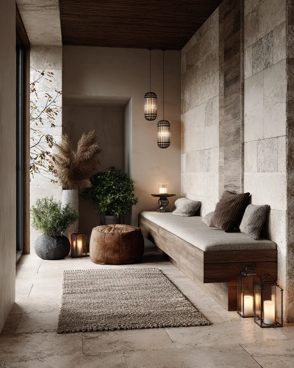 Warm Zen Entryway Decor Ideas