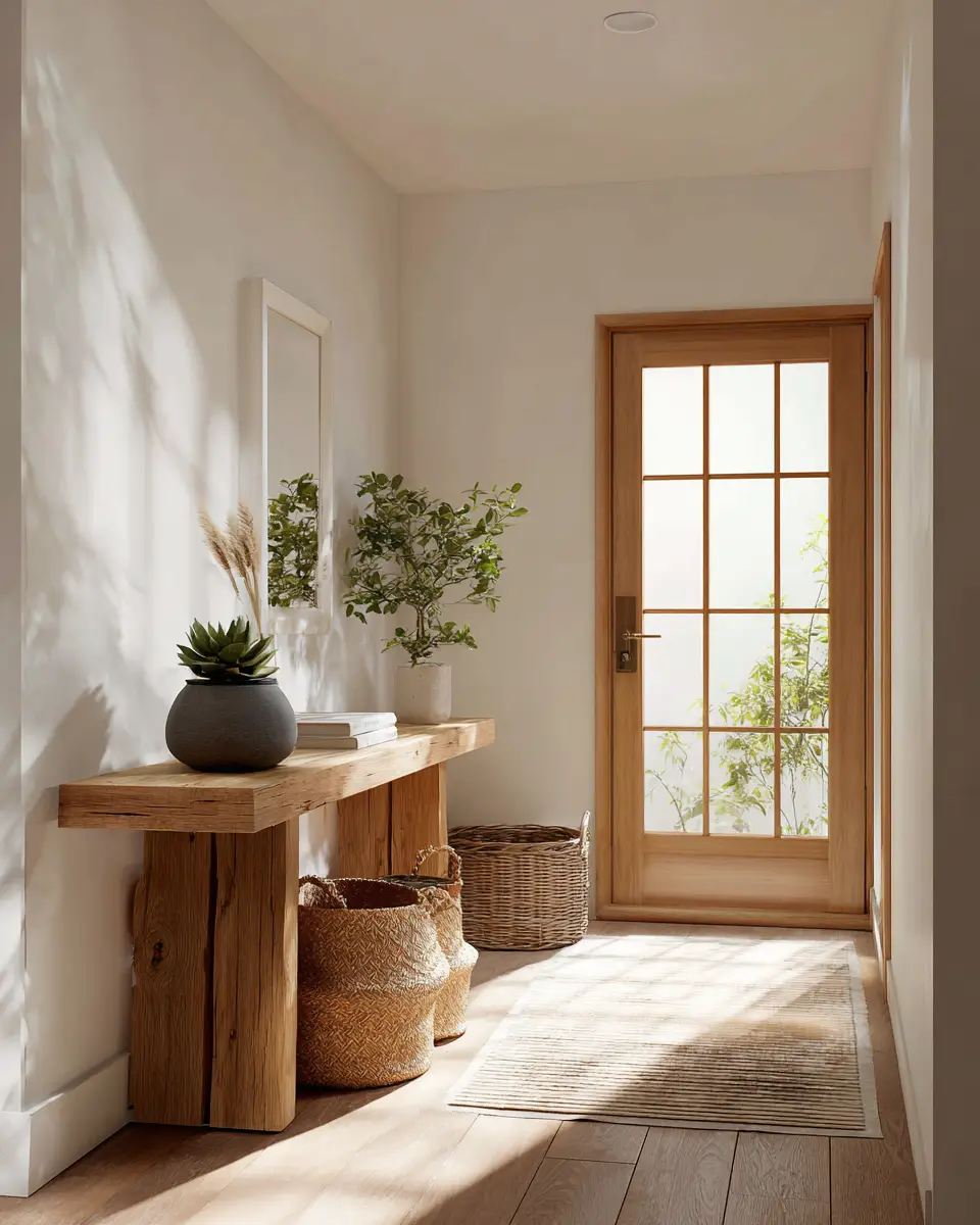 Warm Zen Entryway Decor Ideas