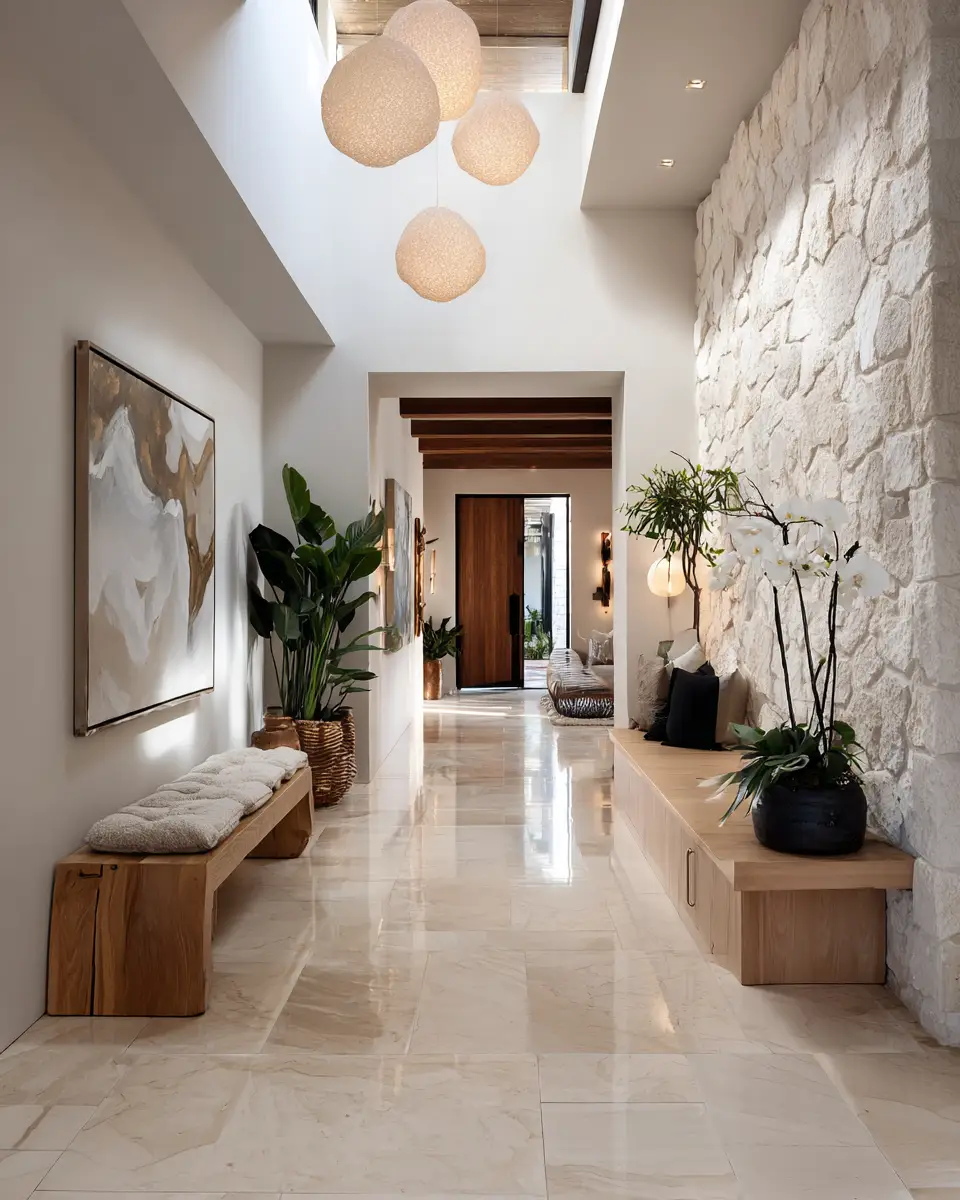 Warm Zen Entryway Decor Ideas