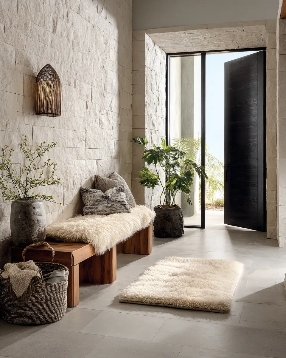 Warm Zen Entryway Decor Ideas