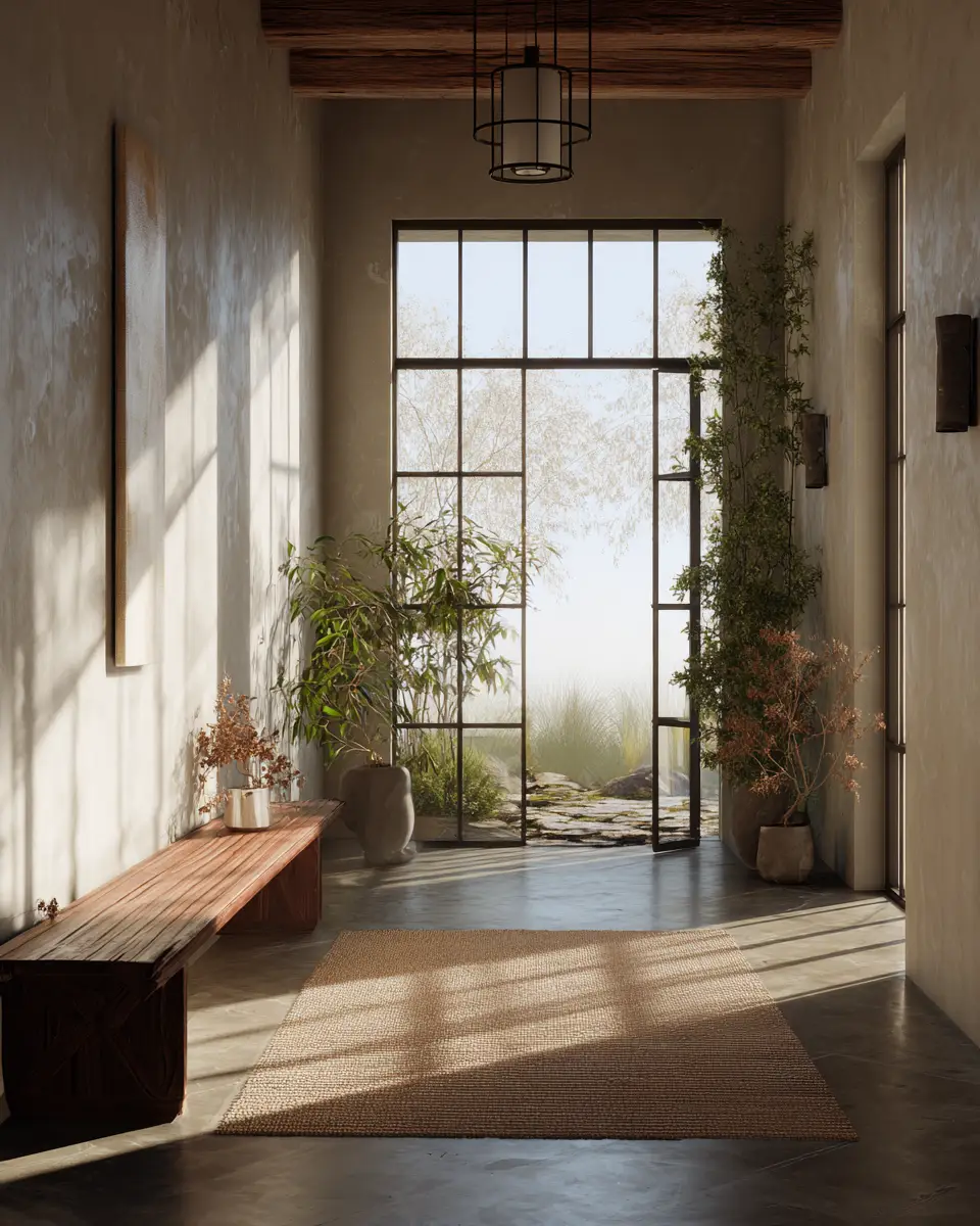 Warm Zen Entryway Decor Ideas