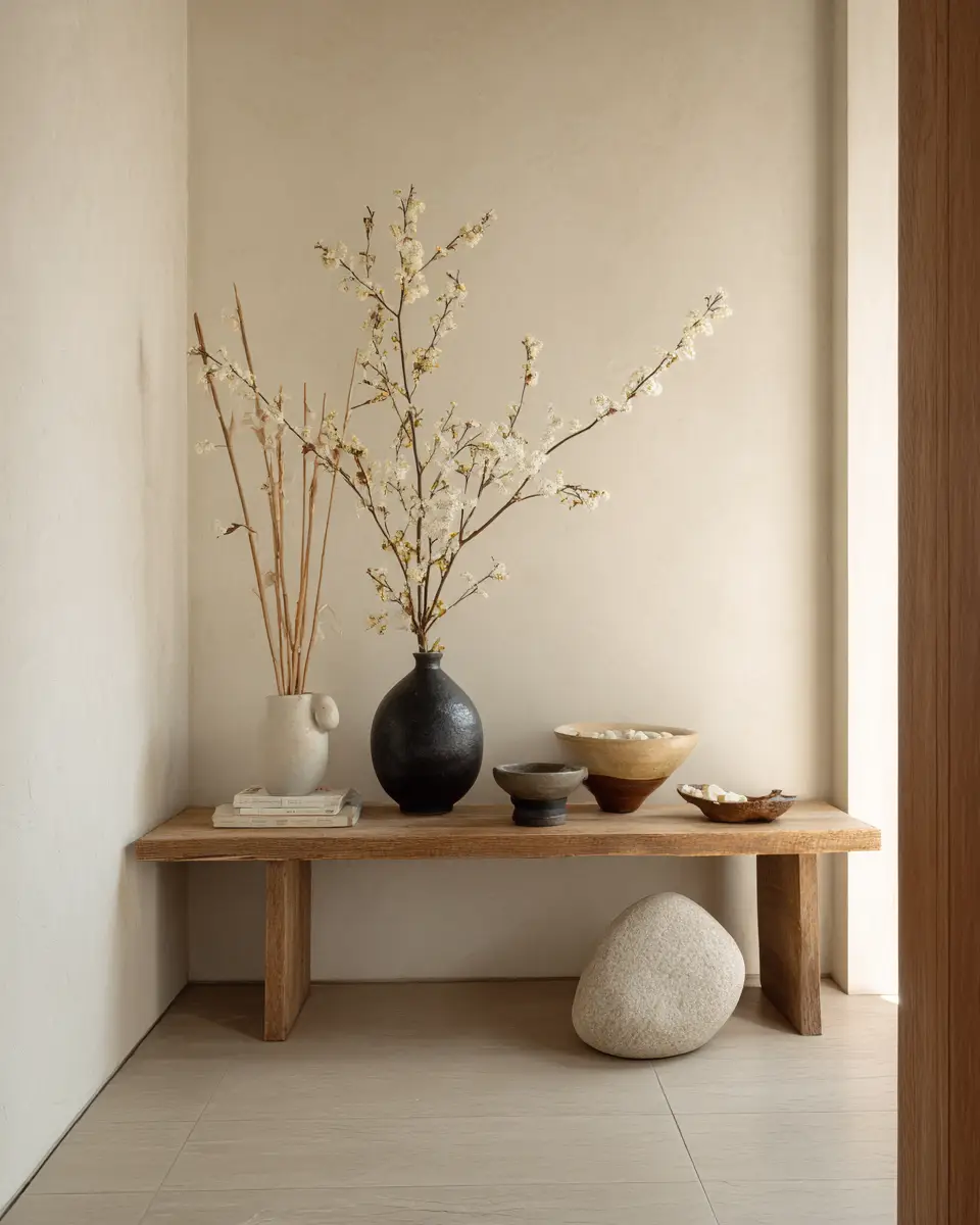 Warm Zen Entryway Decor Ideas