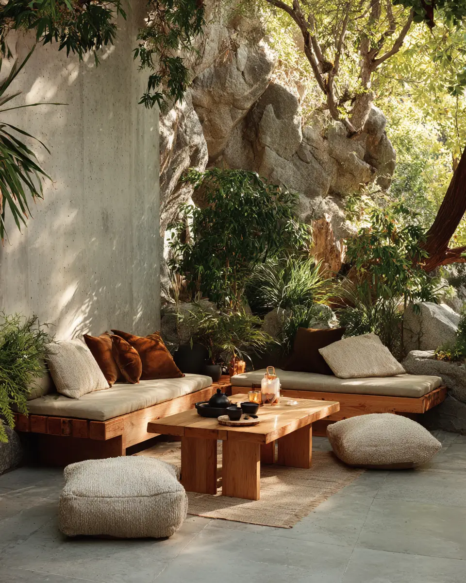 Warm Zen Patio Decor Ideas