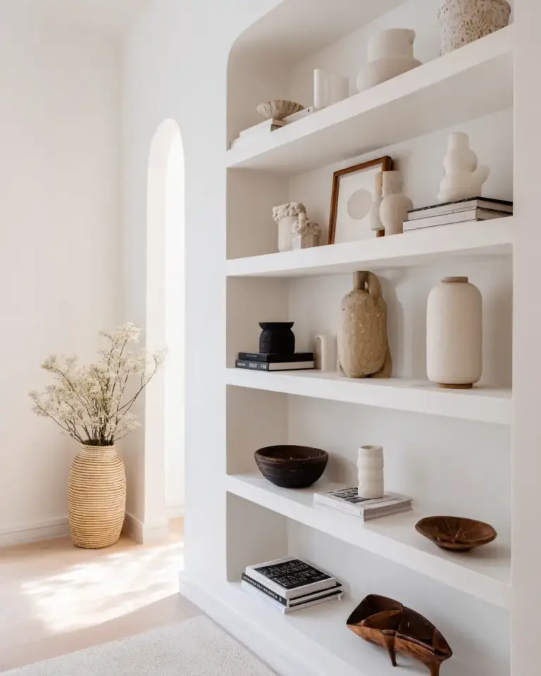 White Boho Entryway Decor Ideas - Featured