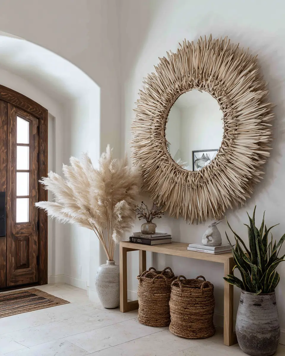 White Boho Entryway Decor Ideas