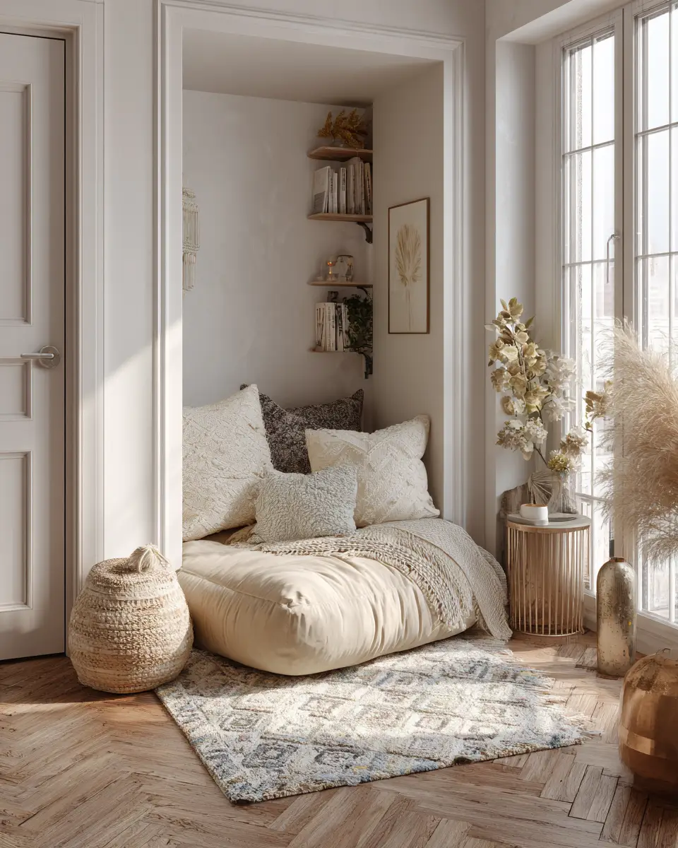 White Boho Entryway Decor Ideas