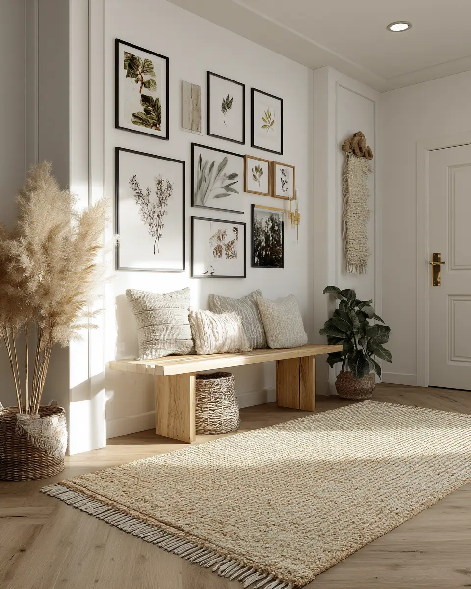 White Boho Entryway Decor Ideas