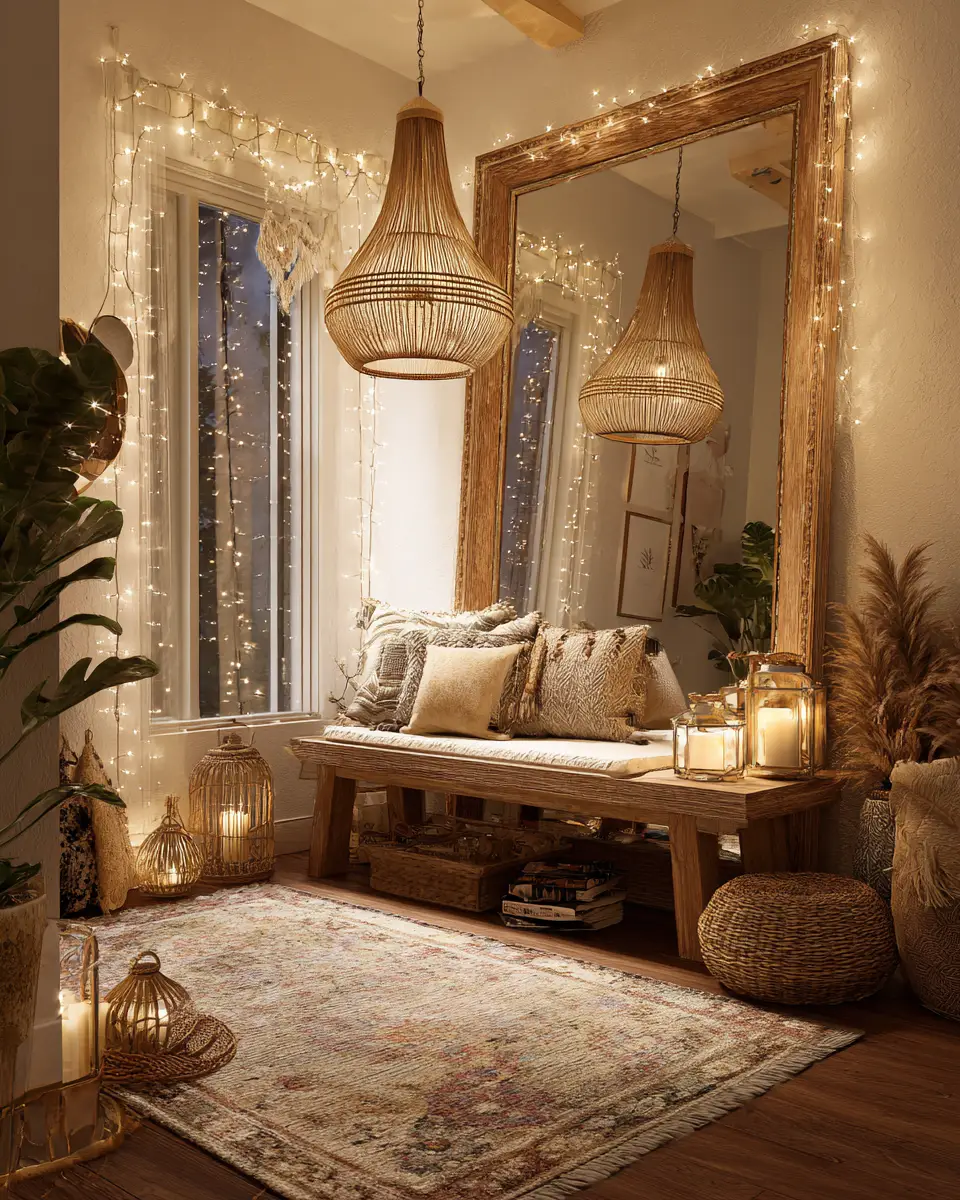 White Boho Entryway Decor Ideas