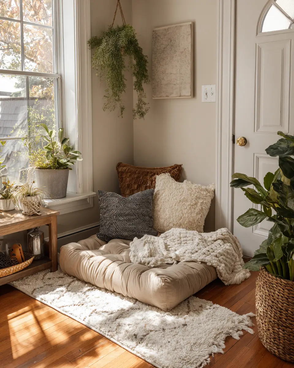 White Boho Entryway Decor Ideas