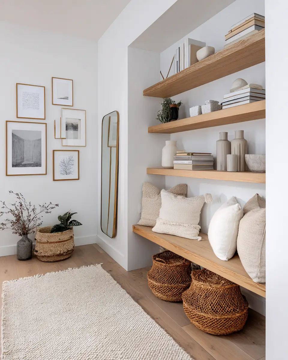 White Boho Entryway Decor Ideas