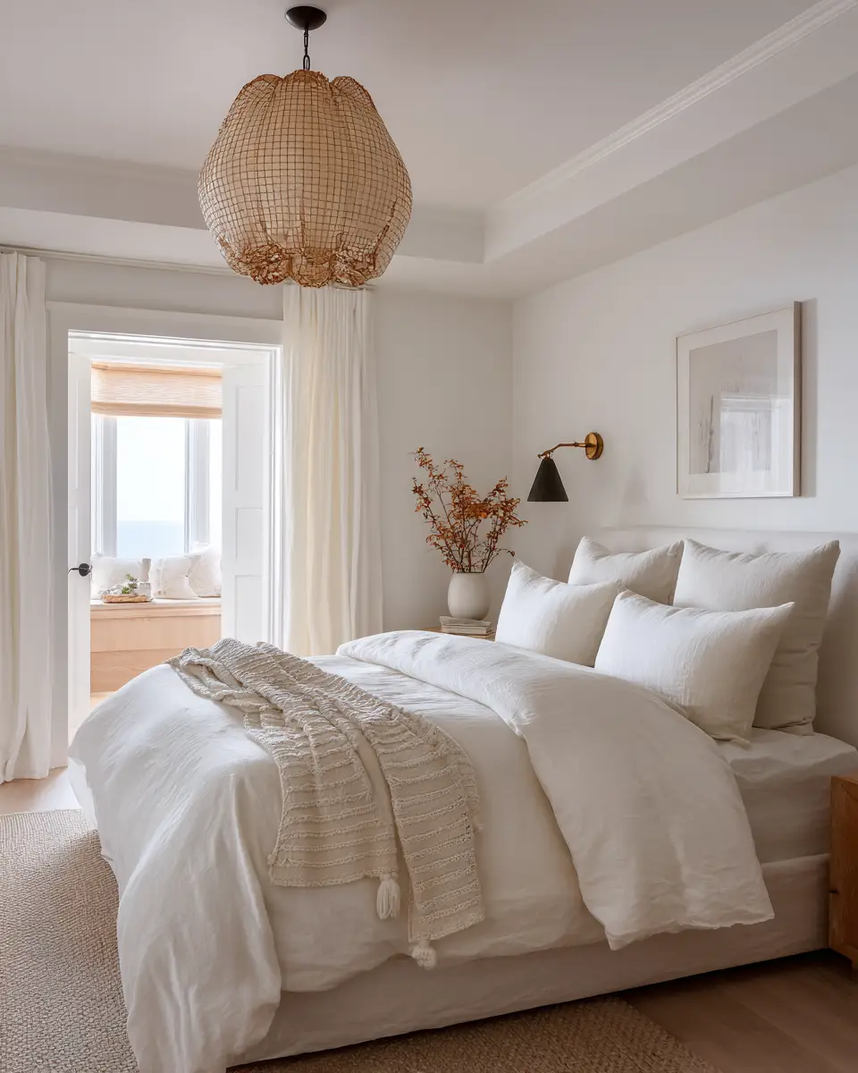 White Coastal Bedroom Decor Ideas