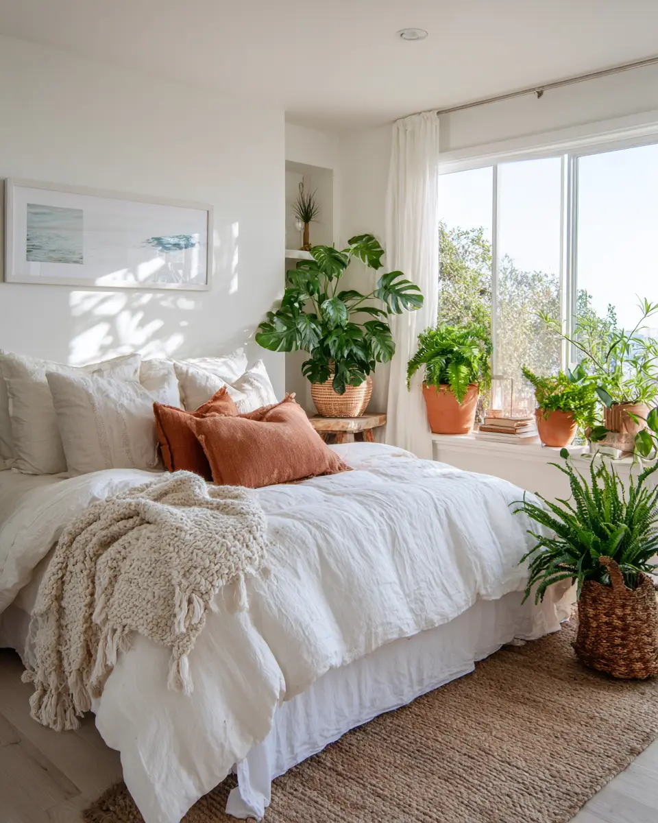 White Coastal Bedroom Decor Ideas