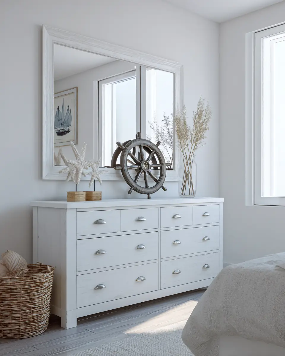 White Coastal Bedroom Decor Ideas