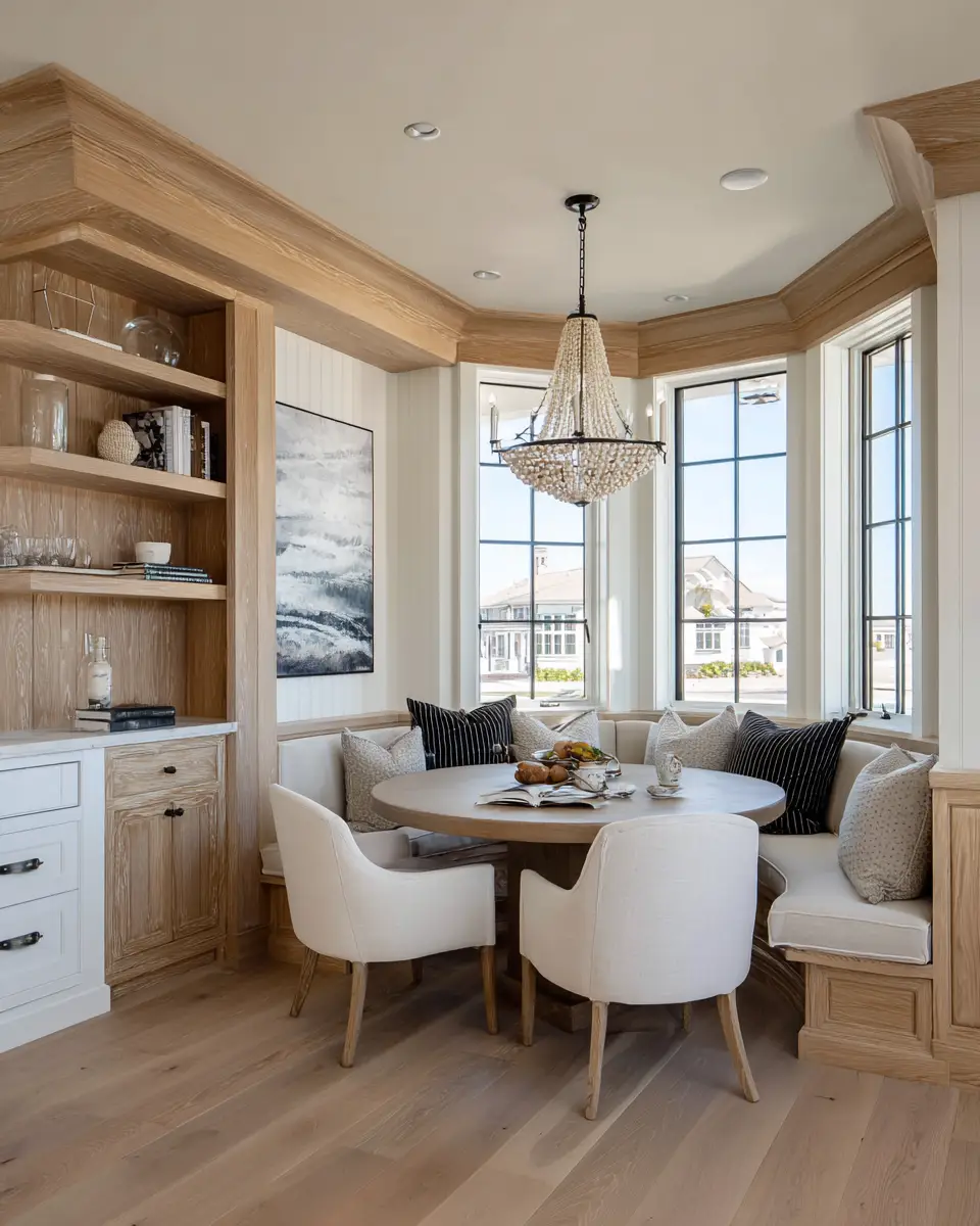 White Coastal Dining Room Decor Ideas