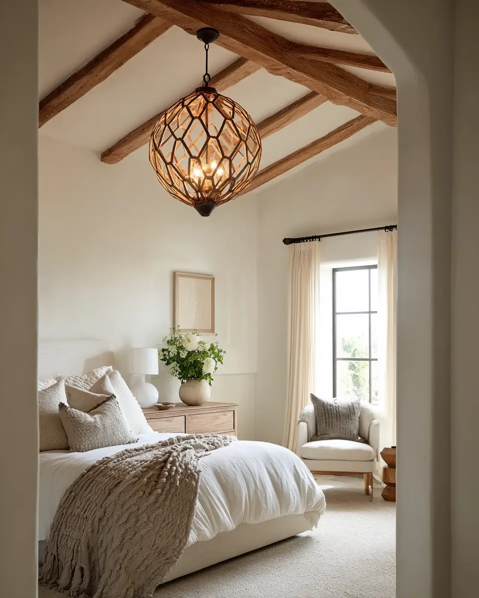 White Eclectic Bedroom Decor Ideas